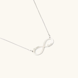 Infinity Couple Name Necklace